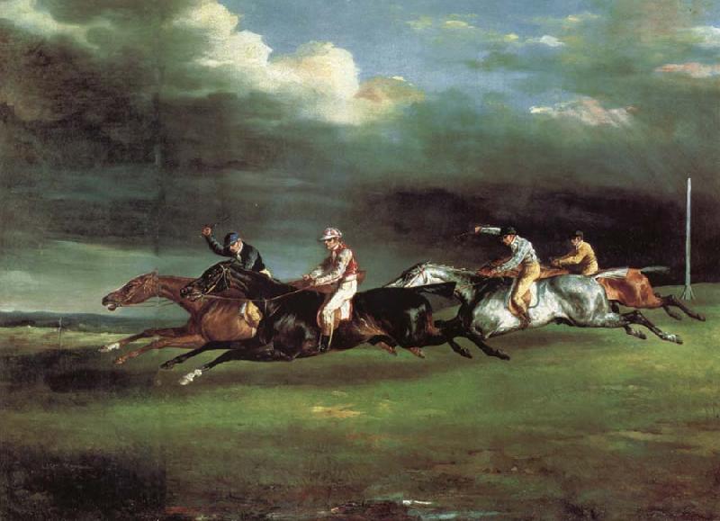 Theodore Gericault The Derby at epson France oil painting art